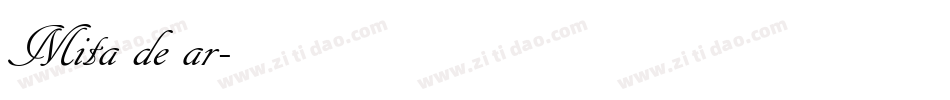 Mita de ar字体转换